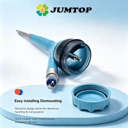 JUMTOP Dental Air Polisher Teeth Polishing Sandblasting Machine Air Abrasion System with Water Spray Turbine Powered Sandblaster