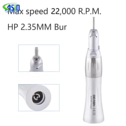 DEASIN Dental Straight Low Speed Handpiece 22,000 RPM Ratio 1:1 for Lab E-type Motors Dentist Tools