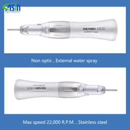 DEASIN Dental Straight Low Speed Handpiece 22,000 RPM Ratio 1:1 for Lab E-type Motors Dentist Tools