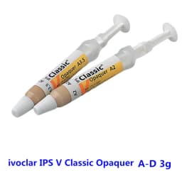 2PCS Ivoclar Vivadent IPS Classic V Opaquer Paste 3g Syringe A1-D4 Dental Lab Metal Ceramic Opaque Material