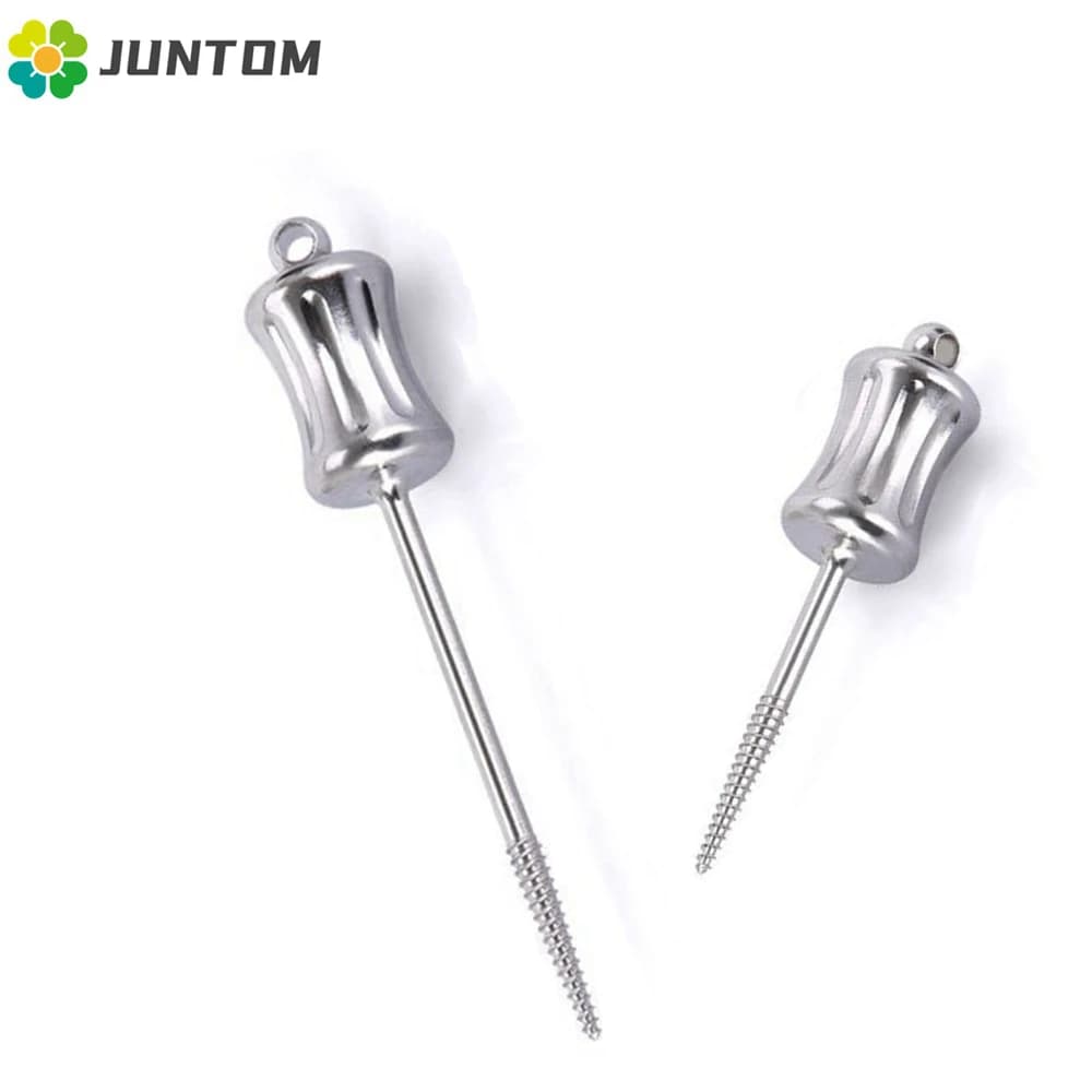 JUMTOP Dental Broken Root Drill Apical Root Fragments Remnant Extractor Stainless Steel Tooth Extraction Screw Dentistry Tools