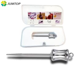 JUMTOP Dental Broken Root Drill Apical Root Fragments Remnant Extractor Stainless Steel Tooth Extraction Screw Dentistry Tools