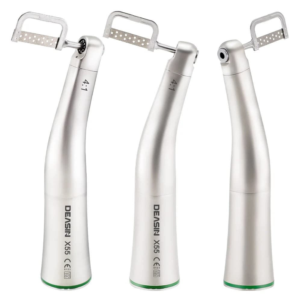 X55/X55L Optic/ Non-Optic Dental Orthodontic 4:1 Contra Angle Handpiece for Reciprocating Interproximal Stripping NO Saw Blade