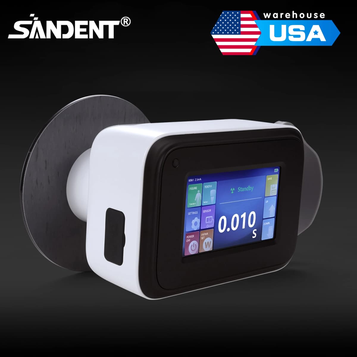 SANDENT Wireless Dental Portable Handheld X-ray Machine with Scatter Shield Protective Ring Kit