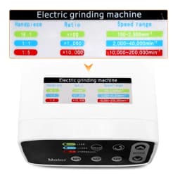 JUMTOP Dental Electric Motor Brushless LED Micromotor for 1:5 1:1 16:1 Contra Angle Low Speed Handpiece