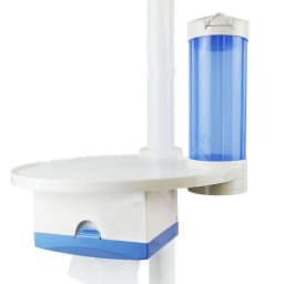 JUMTOP Dental Chair Mounted Tray with Tissue Box Disposable Cup Holder Storage Unit Dental Chair Scaler Tray Placed