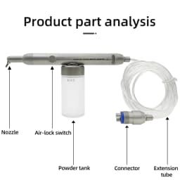 JUMTOP Dental Alumina Air Abrasion Polisher Teeth Whitening Polishing Sandblaster