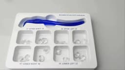 JUMTOP 1 Set Dental Posterior Teeth Aesthetic Printing Mould Kit Light Cure Composite Restoration Filling Tools