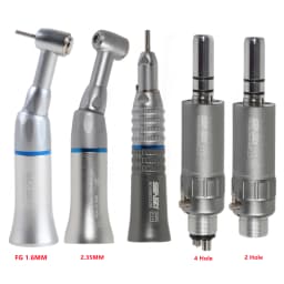Dental Low Speed Handpiece Straight Nosecone / 2/4Hole Micromotor / Contra Angle fit FG 1.60mm/CA 2.35mm