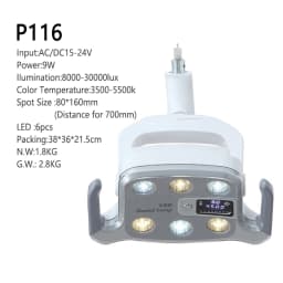 6LED Dentisty Oral Operation Lamp Induction Sensor Light LED for Dental Unit Chair Equipment Teeth Whitening Good Quality