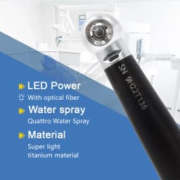DEASIN K9B Dental Fiber Optic High Speed Handpiece, Torque Head, Air Turbine with Ceramic Bearing, Compatible with KaVo Multifle