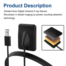 JUMTOP Digital X-ray Dental Sensor Radiography Intraoral Imaging System Fast Transmission Small/Big Size
