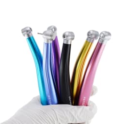Dental High Speed Handpiece Colorful Push Button Air Turbine Large Torque Dentistry Handpiece for Teeth Cutting 2/4Hole Tool