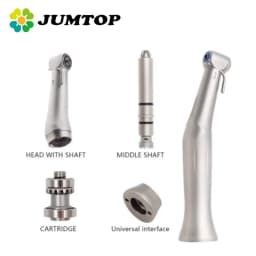 JUMTOP Dental Implant Contra Angle 20:1 Reduction Low Speed Handpiece Push Button Chuck External Spray Implant Handpiece