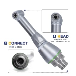 1/5/10Pcs Dental 16:1 Mini Contra Angle Head Endodontic Endo Motor Reduction Push Button For Ni-Ti files Chuck