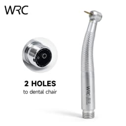 LED High Speed Dental Air Turbine Handpiece Ceramic Bearings 4 Holes Water Spray Cooling Push Button Chuck For Dentist Use
