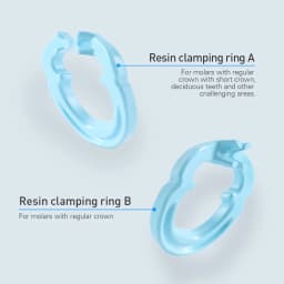 4Pcs/Set Dental Resin Clamping Ring Separator Ring Sectional Contoured Matrices Holder Matrix Autoclavable Fixed Clamp