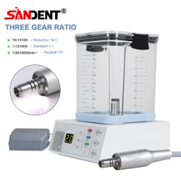 SANDENT Dental 40K RPM LED Brushless Electric Micro Motor E-Type Vector Control System with Water Tank For Practice Surgical