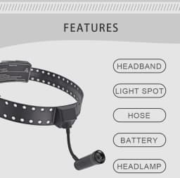 DEASIN 5W Surgical Light Dental LED Headlamp Head Band Portable Medical Front Light Oral Lamp Light Dentist Tools Dentistry
