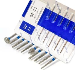 10Pcs Dental Diamond Burs Dril for High Speed Handpiece FG 1.6mm Bur Laboratory Grinding Polishing Tools Dentistry Material