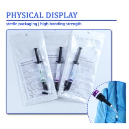 Dental Light-Curable Flowable Composite Resin Kit A1 A2 A3 with Etch Gel Bond Prime for Oral Filling Restoration