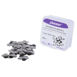 50Pcs Dental Metal Matrices Bands Sectional Contoured Matrix Refill S/M/L Sizes 35μm for Teeth Replacement Dentsit Tools