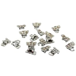 20Sets Orthodontic 1st Molar Convertible Laser Mark Buccal Tube Dental Bondable Roth Single Tubes Mesh Base