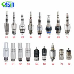 Dental Quick Coupling LED Fiber Optic Coupler 2/4/6 Holes High Speed Handpiece Turbine Adapter Compatible with KAVO W&H N
