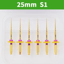 Glin 6 PCS/Pack Dental Flexible Golden Files Heat Activated Endodontic Files Root Canal Treatment Tools For Dentist