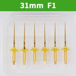 Glin 6 PCS/Pack Dental Flexible Golden Files Heat Activated Endodontic Files Root Canal Treatment Tools For Dentist