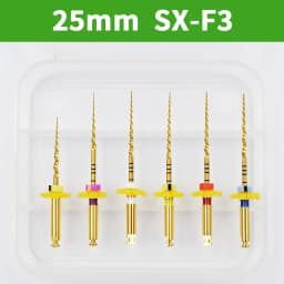 Glin 6 PCS/Pack Dental Flexible Golden Files Heat Activated Endodontic Files Root Canal Treatment Tools For Dentist