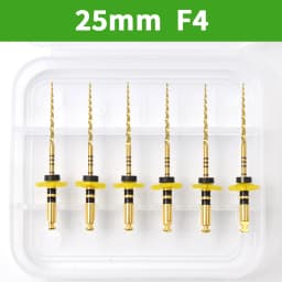 Glin 6 PCS/Pack Dental Flexible Golden Files Heat Activated Endodontic Files Root Canal Treatment Tools For Dentist