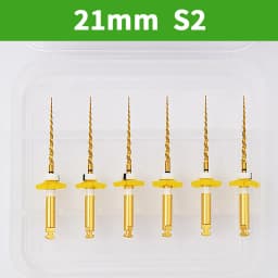 Glin 6 PCS/Pack Dental Flexible Golden Files Heat Activated Endodontic Files Root Canal Treatment Tools For Dentist