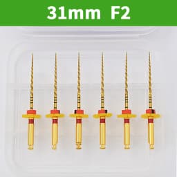 Glin 6 PCS/Pack Dental Flexible Golden Files Heat Activated Endodontic Files Root Canal Treatment Tools For Dentist