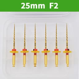 Glin 6 PCS/Pack Dental Flexible Golden Files Heat Activated Endodontic Files Root Canal Treatment Tools For Dentist