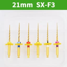Glin 6 PCS/Pack Dental Flexible Golden Files Heat Activated Endodontic Files Root Canal Treatment Tools For Dentist