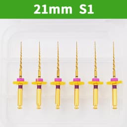 Glin 6 PCS/Pack Dental Flexible Golden Files Heat Activated Endodontic Files Root Canal Treatment Tools For Dentist