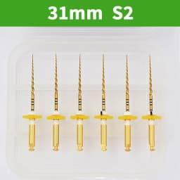 Glin 6 PCS/Pack Dental Flexible Golden Files Heat Activated Endodontic Files Root Canal Treatment Tools For Dentist