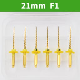 Glin 6 PCS/Pack Dental Flexible Golden Files Heat Activated Endodontic Files Root Canal Treatment Tools For Dentist