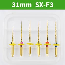 Glin 6 PCS/Pack Dental Flexible Golden Files Heat Activated Endodontic Files Root Canal Treatment Tools For Dentist