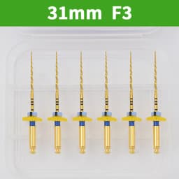 Glin 6 PCS/Pack Dental Flexible Golden Files Heat Activated Endodontic Files Root Canal Treatment Tools For Dentist