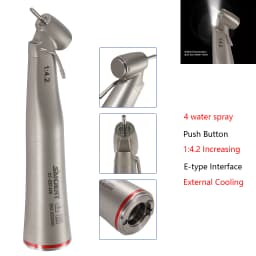 Dental LED Handpiece 1:4.2 45 ° Inner/externa sprayl/1:1/1:5 Increasing Contra Angle Surgical Fiber Optic ceramic bearing