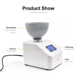 JUMTOP 48W Dental Impression Alginate Mixer 300RPM Gypsum Material Blender 100-700ML Alginate Material Blender