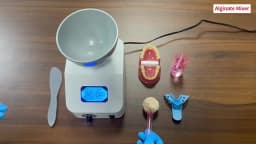 JUMTOP 48W Dental Impression Alginate Mixer 300RPM Gypsum Material Blender 100-700ML Alginate Material Blender