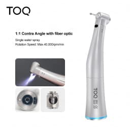 Dental LED Fiber Optic Handpiece Set 1:5 Red Ring/4:1/1:1 Contra-Angle 1:1 Straight Nose Fit to All E Type Electric Motor