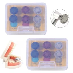 Dental Polishing Wheel Discs Kit RA 2.35mm for Composite Polishing Diamond 14mm Wheel kit 6pcs /Pack