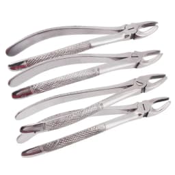 DEAISN 10pcs/set Adult Tooth Extracting Forceps Dental Surgical Extraction Instrument