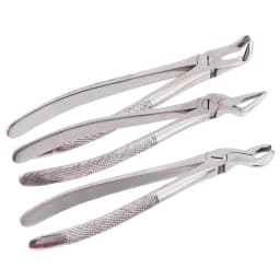 DEAISN 10pcs/set Adult Tooth Extracting Forceps Dental Surgical Extraction Instrument