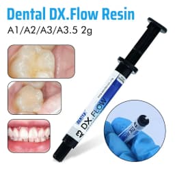 DX Dental Flowable Resin Light Curing Composite Resin A1 A2 A3 A3.5 Etch Gel Kit Teeth Restorations Dental Adhesive