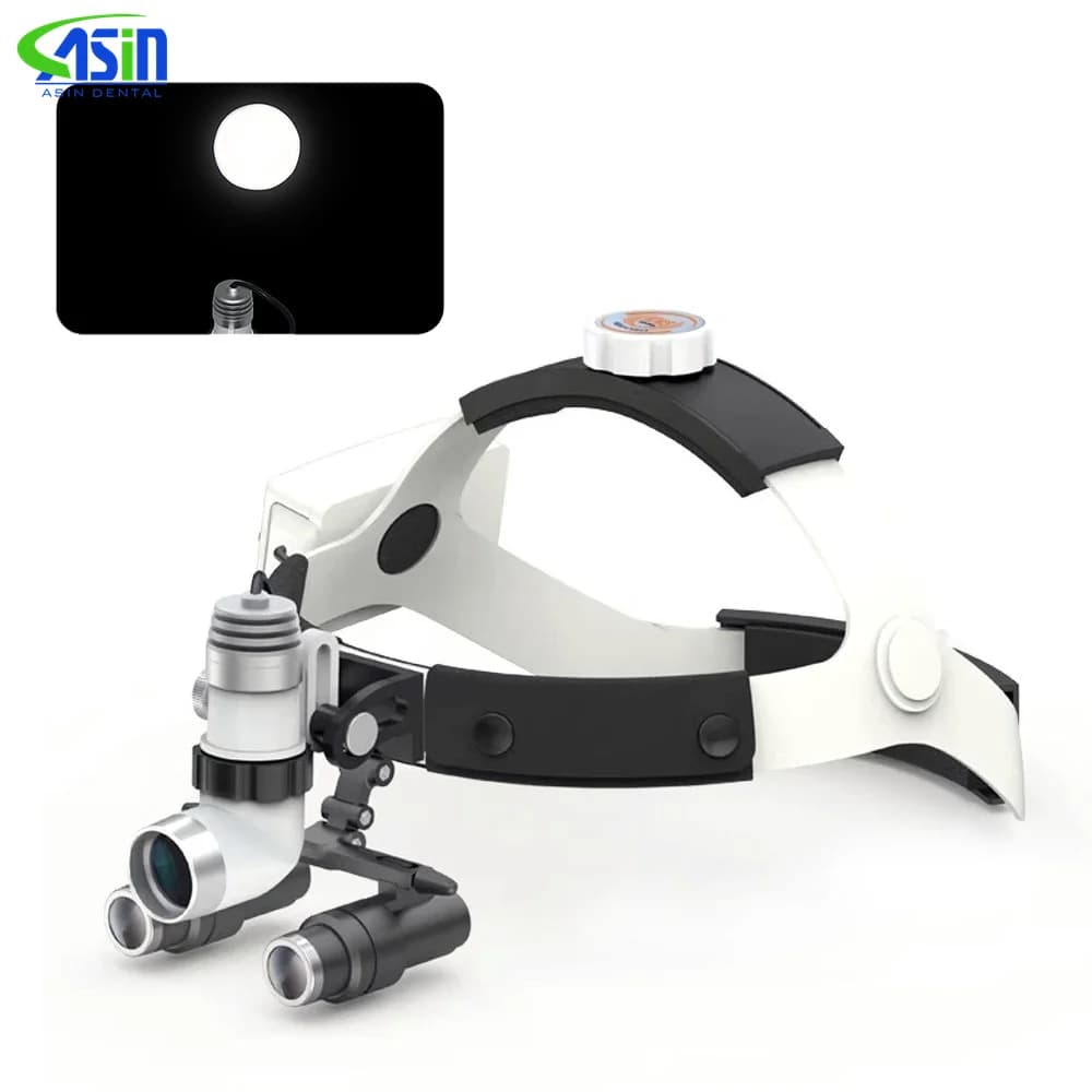 Dental Original KWS 4X 5X 6X LED Surgical Binocular Magnifier Loupes Magnifier 420mm Medical Surgica Dental Headlamp